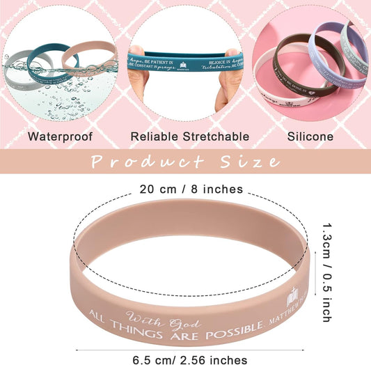 Bible Verse Silicone Wristbands