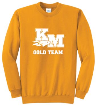 Blue & Gold Crewneck Sweatshirts