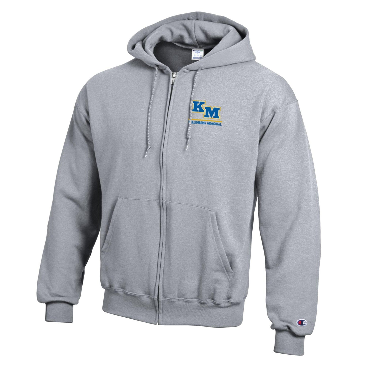 Heather Grey KM Full Zip Hood