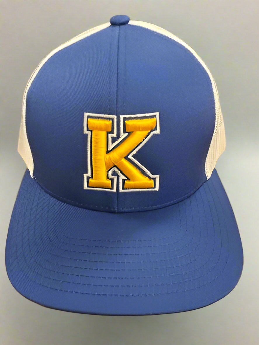 Team “K” baseball cap blue crest
