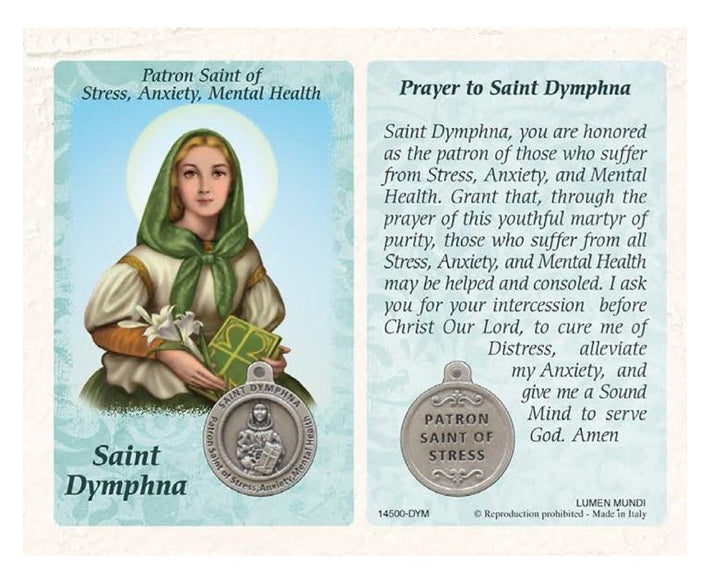 Healing Saints Prayer Card with Medal