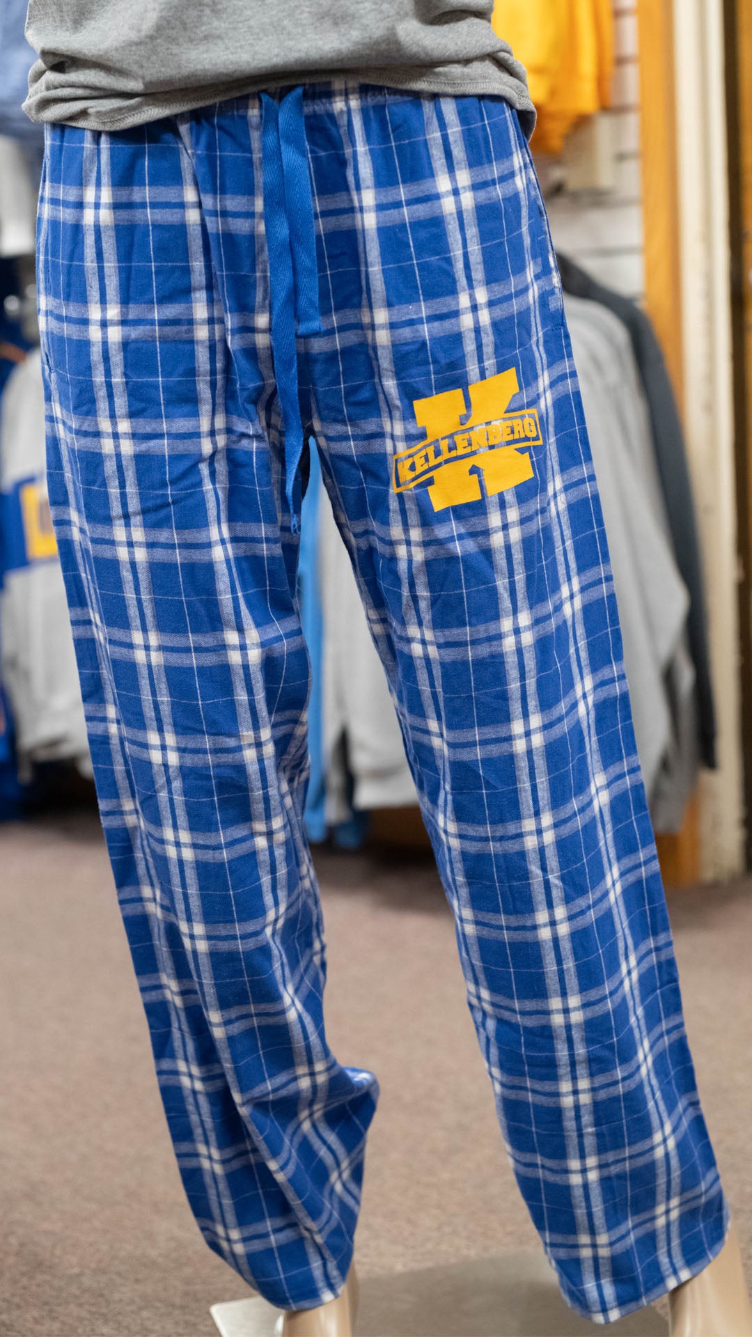 Blue & White Flannel Pajama Pants