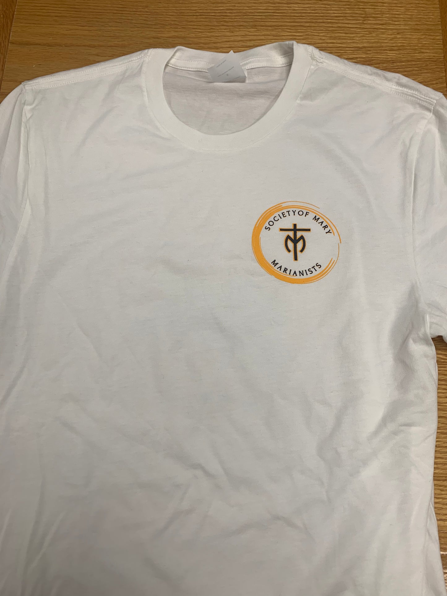 Marianists White T- Shirt