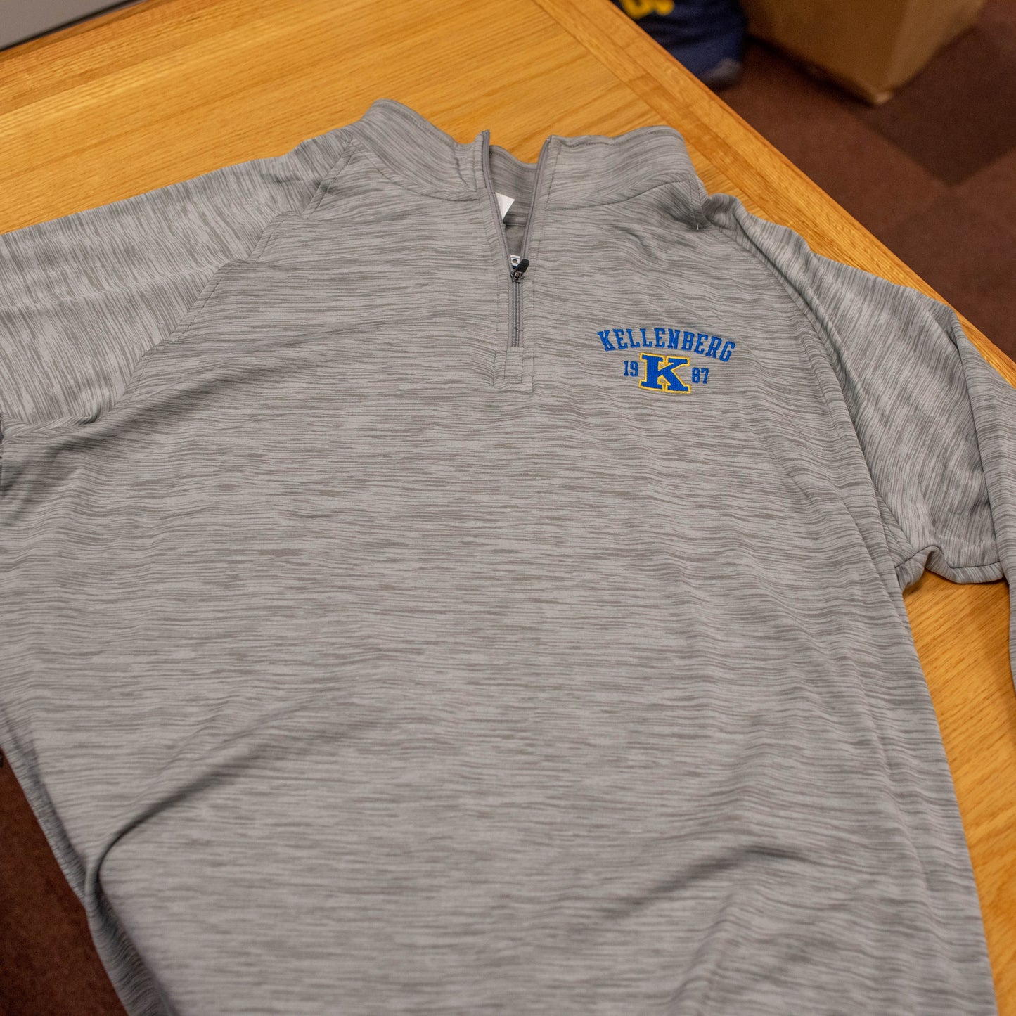 Men's Space Dye 1/4 Zip Performance Pullover