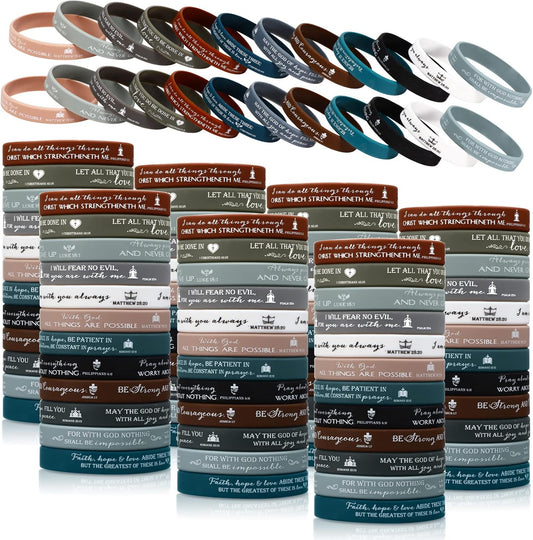 Bible Verse Silicone Wristbands