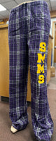 Purple and White Pajama Pants