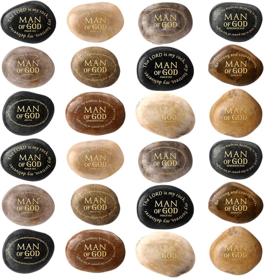 Engraved Stones with Prayer Words for Men of God