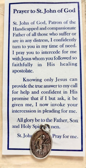 Medal and Prayer to St. John of God