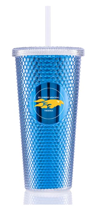 KMHS Firebirds Metalic Water Tumbler