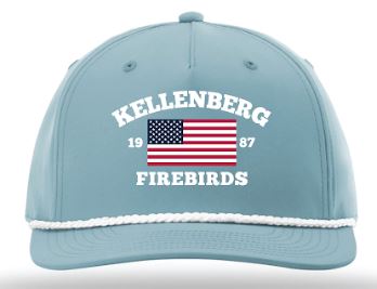 Smoke Blue Patriotic Firebird Hat