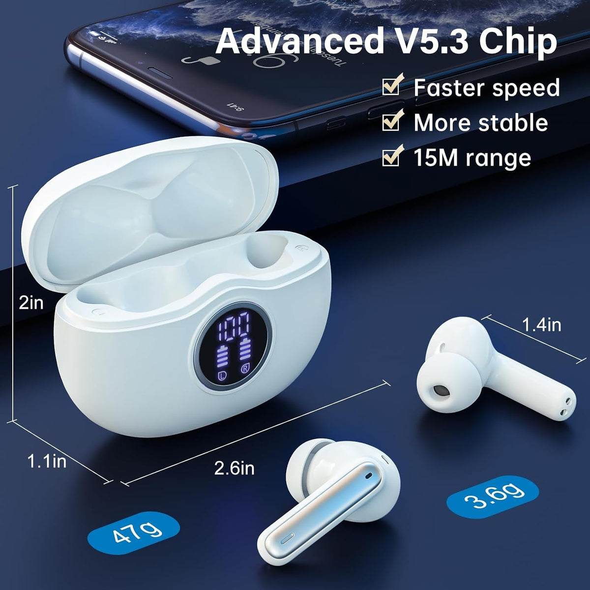 Bluetooth Wireless Earbuds