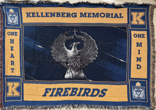 Woven Firebird Tapestry Blanket