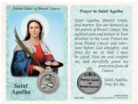 Healing Saints Prayer Card with Medal
